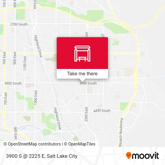 3900 S @ 2225 E map