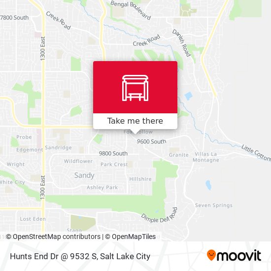 Hunts End Dr @ 9532 S map