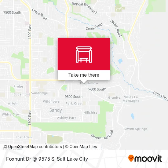 Foxhunt Dr @ 9575 S map