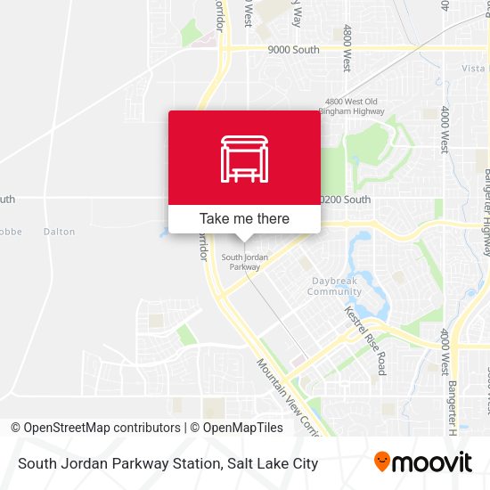 Mapa de South Jordan Parkway Station