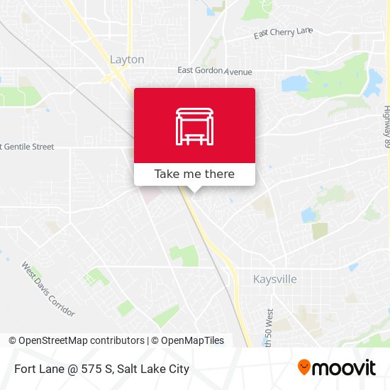 Fort Lane @ 575 S map