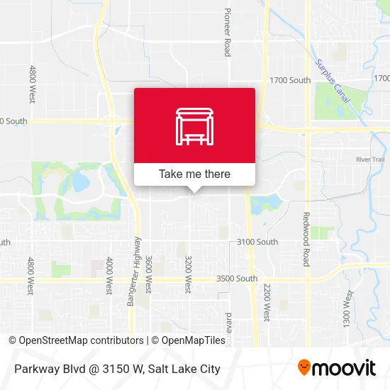 Mapa de Parkway Blvd @ 3150 W