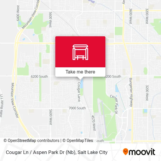 Cougar Ln / Aspen Park Dr (Nb) map
