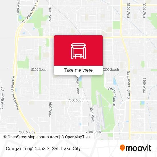 Cougar Ln @ 6452 S map