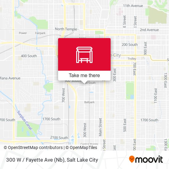 Mapa de 300 W / Fayette Ave (Nb)