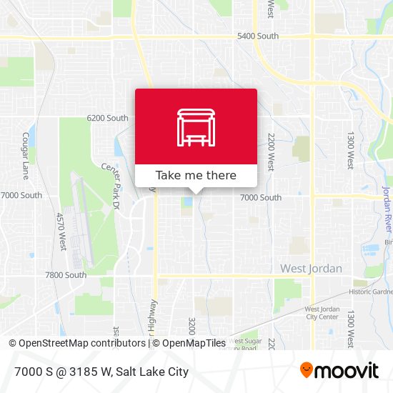 7000 S @ 3185 W map