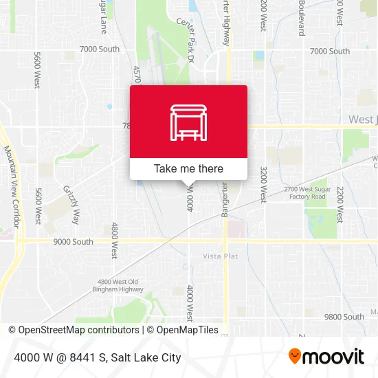 4000 W @ 8441 S map