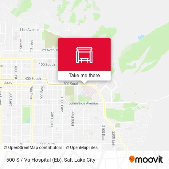 500 S / Va Hospital (Eb) map