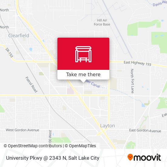University Pkwy @ 2343 N map