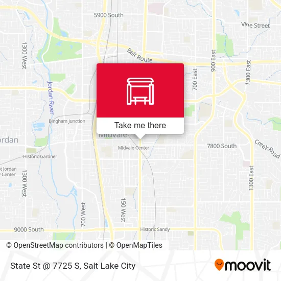 State St @ 7725 S map