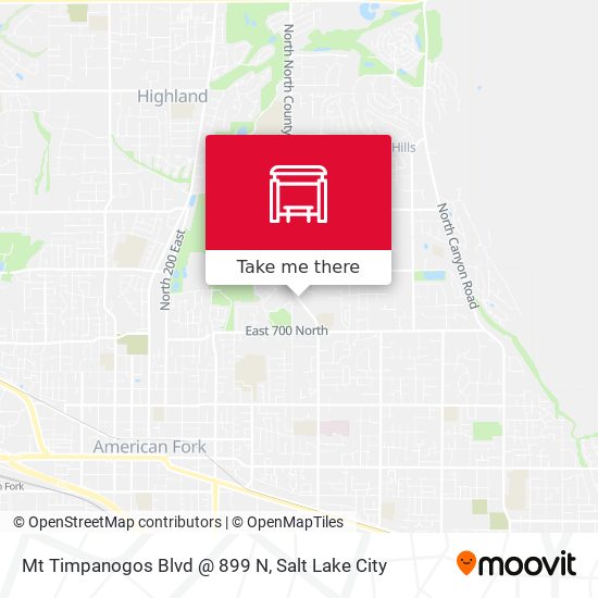 Mt Timpanogos Blvd @ 899 N map