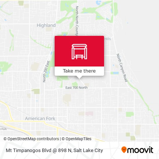 Mapa de Mt Timpanogos Blvd @ 898 N