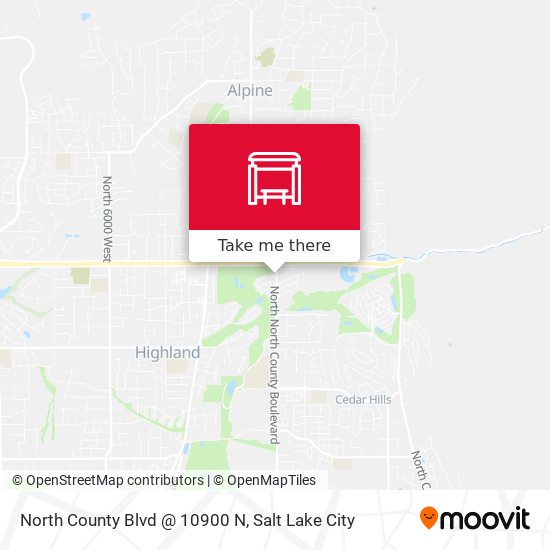 North County Blvd @ 10900 N map