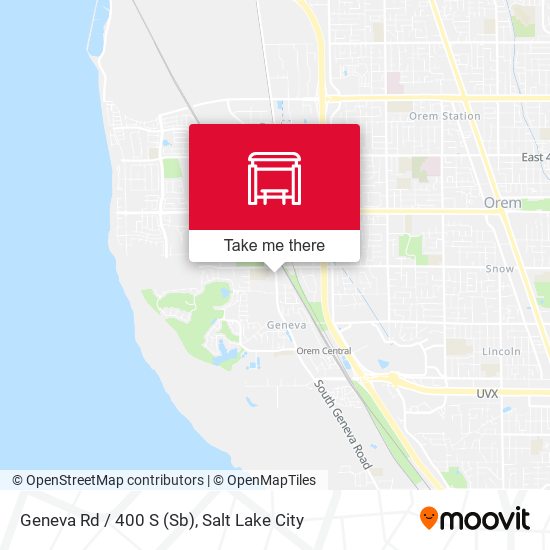 Geneva Rd / 400 S (Sb) map