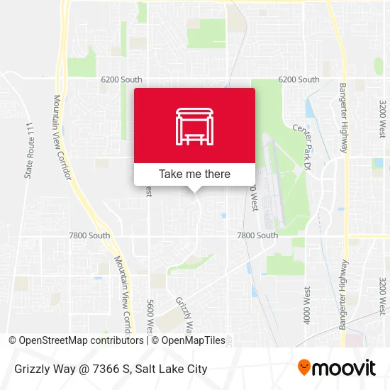Mapa de Grizzly Way @ 7366 S