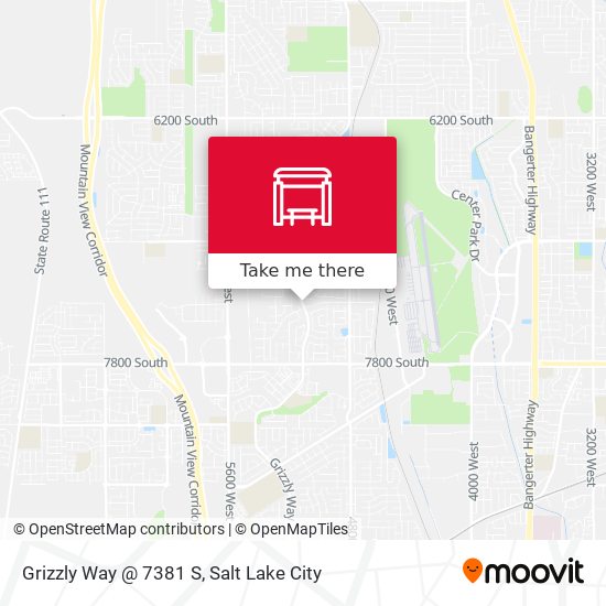 Mapa de Grizzly Way @ 7381 S