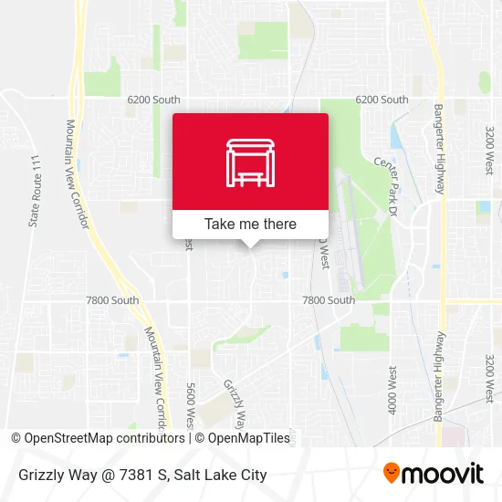 Mapa de Grizzly Way @ 7381 S