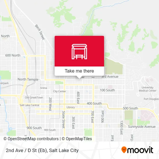 Mapa de 2nd Ave / D St (Eb)