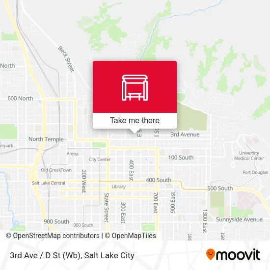Mapa de 3rd Ave / D St (Wb)