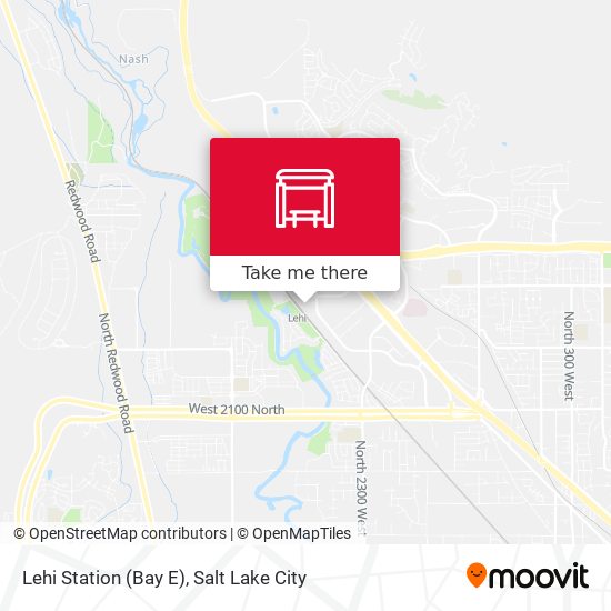 Lehi Station (Bay E) map