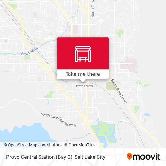 Provo Central Station (Bay C) map