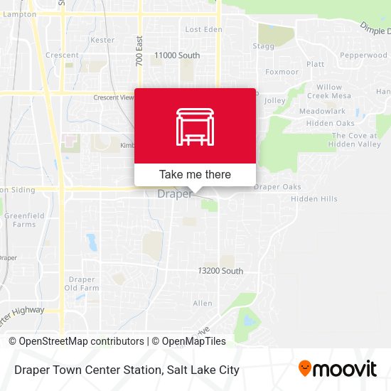 Draper Town Center Station map
