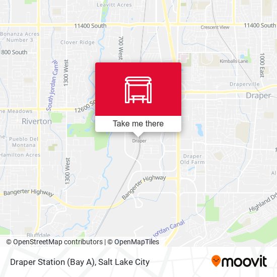Draper Station (Bay A) map