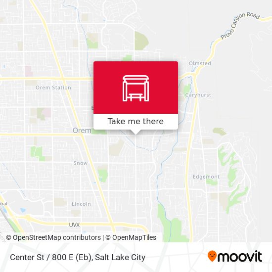 Center St / 800 E (Eb) map