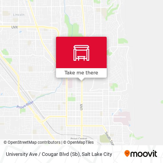 University Ave / Cougar Blvd (Sb) map