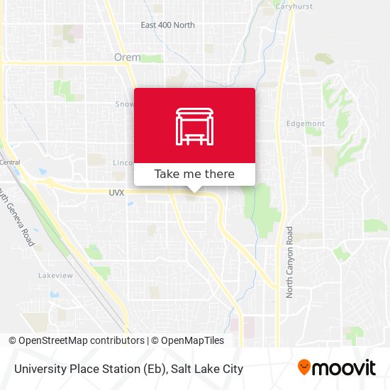 University Place Station (Eb) map