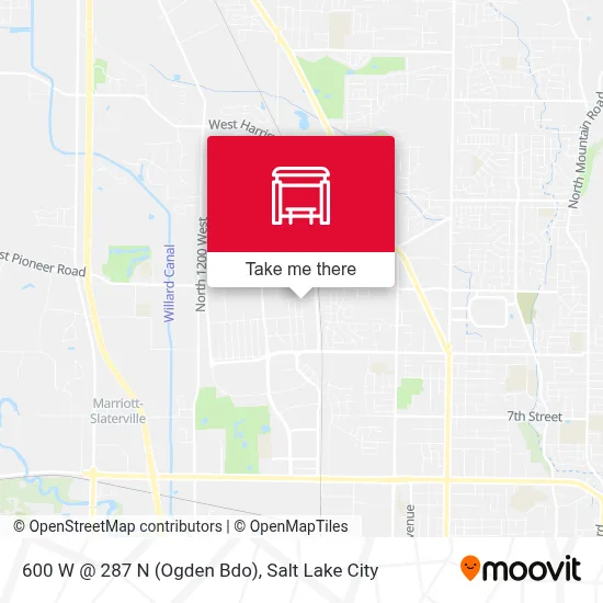 600 W @ 287 N (Ogden Bdo) map