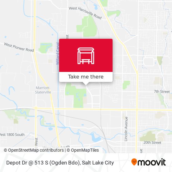 Depot Dr @ 513 S (Ogden Bdo) map