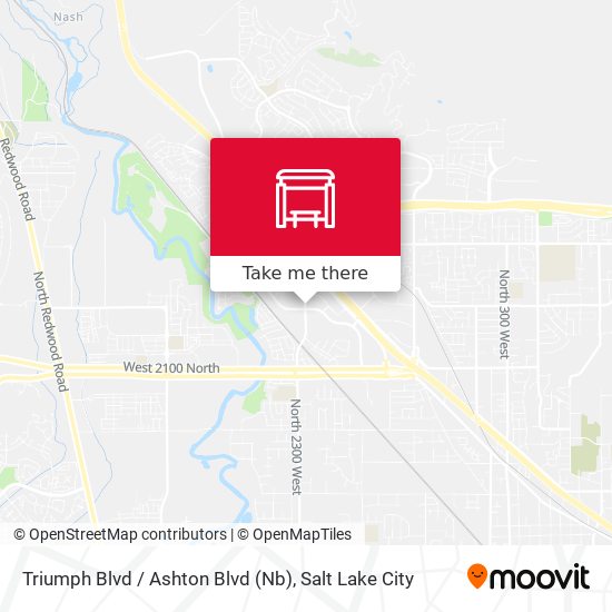 Triumph Blvd / Ashton Blvd (Nb) map