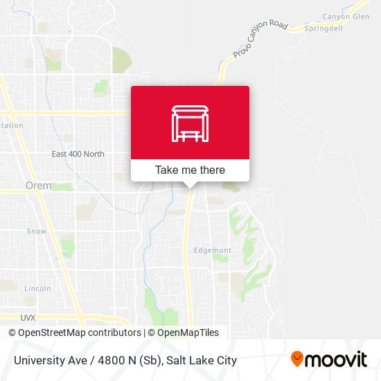 University Ave / 4800 N (Sb) map