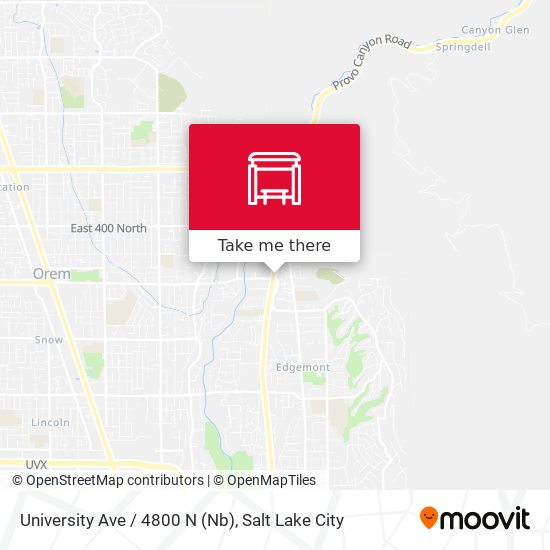 University Ave / 4800 N (Nb) map