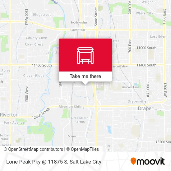 Mapa de Lone Peak Pky @ 11875 S