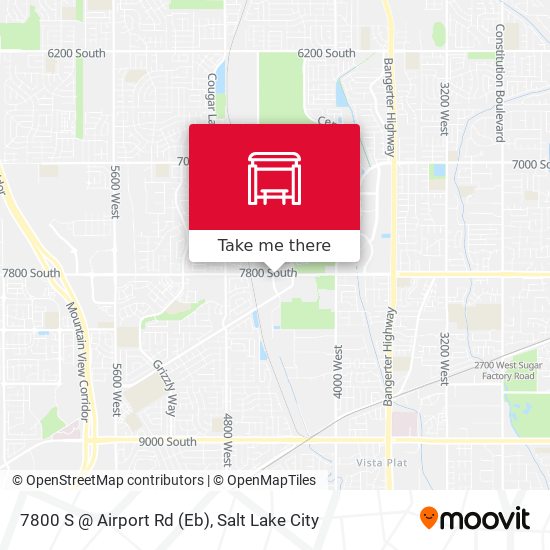 7800 S @ Airport Rd (Eb) map