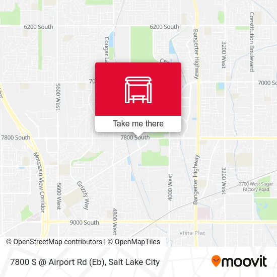 7800 S @ Airport Rd (Eb) map