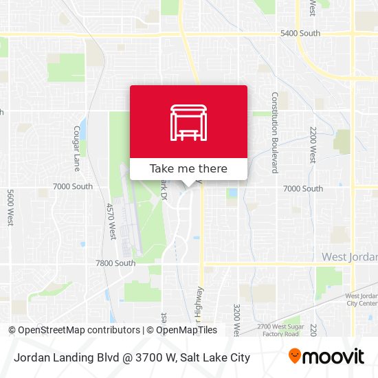 Jordan Landing Blvd @ 3700 W map