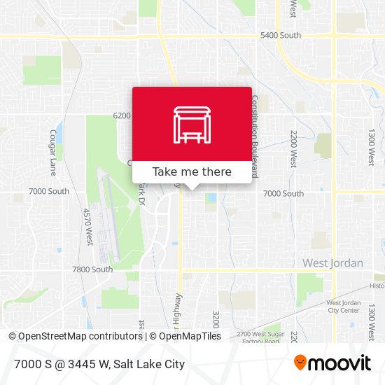 7000 S @ 3445 W map