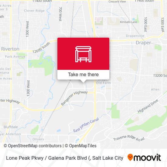 Mapa de Lone Peak Pkwy / Galena Park Blvd