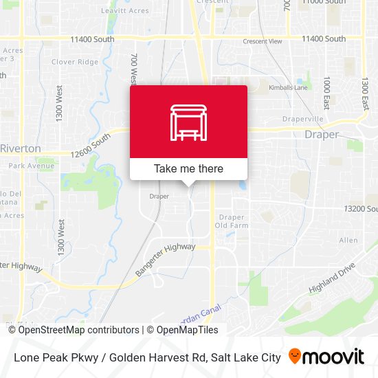 Lone Peak Pkwy / Golden Harvest Rd map