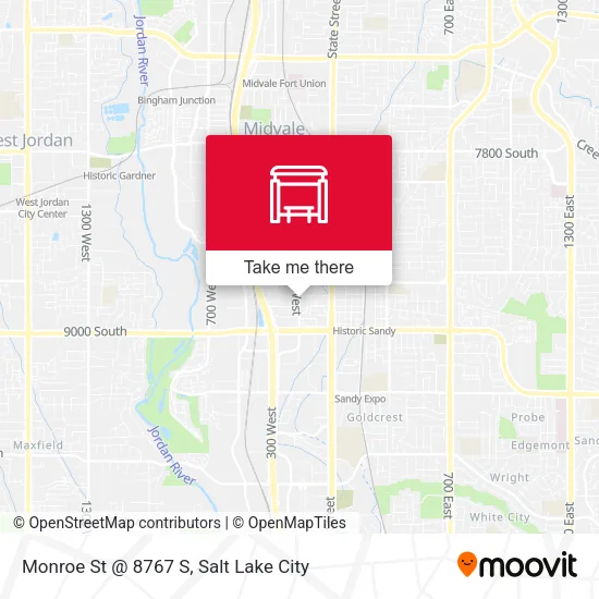 Mapa de Monroe St @ 8767 S