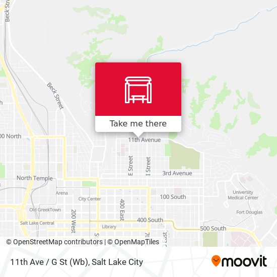 Mapa de 11th Ave / G St (Wb)