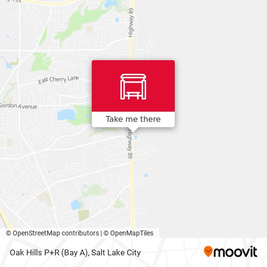 Mapa de Oak Hills P+R (Bay A)