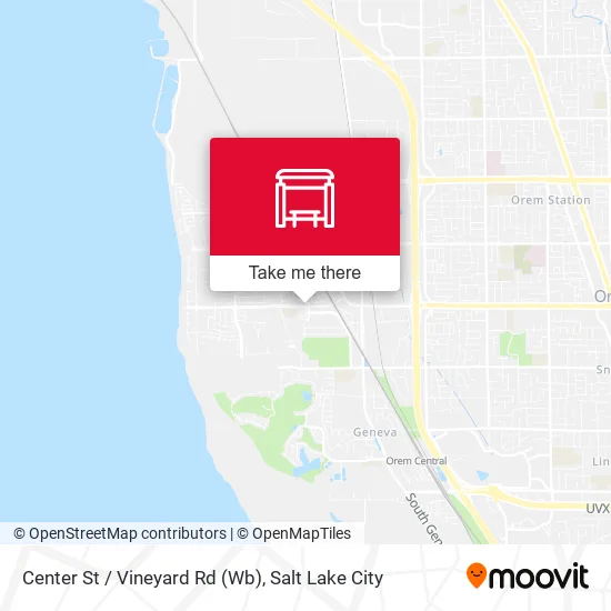 Mapa de Center St / Vineyard Rd (Wb)