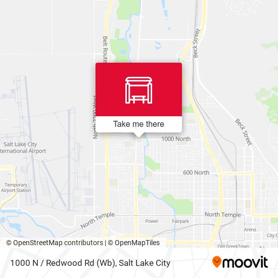 1000 N / Redwood Rd (Wb) map