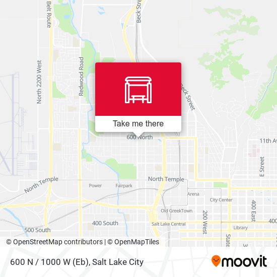 600 N / 1000 W (Eb) map