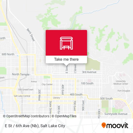 E St / 6th Ave (Nb) map