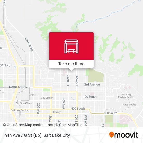 Mapa de 9th Ave / G St (Eb)